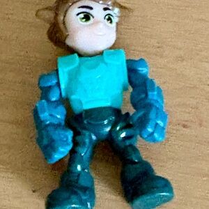 Tiny kids boys Action Figure with Blue Armor